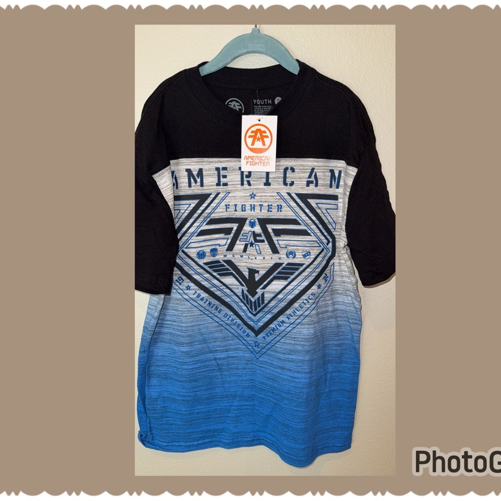 New with Tags - Boys Perkins T-Shirt by American Fighter - Size Medium Youth